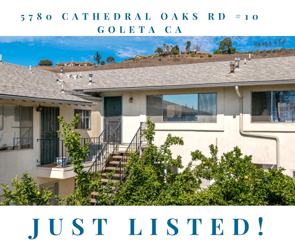 JUST LISTED! 7580 Cathedral Oaks Rd #10 Goleta CA