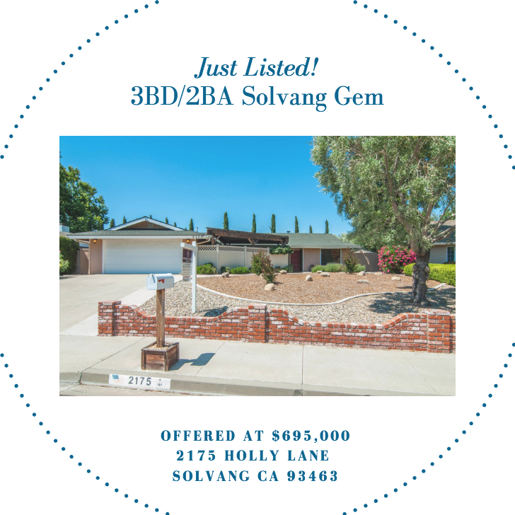 New Listing! 2175 Holly Ln Solvang, CA 93463